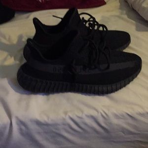 Black and gray yeezy boost 350
